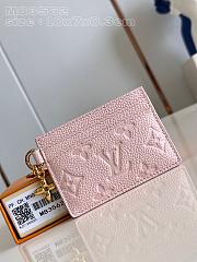 Bagsaaa Louis Vuitton M83562 LV Charms Card Holder Light Pink - 10.2 x 7.3 x 0.3 cm - 1