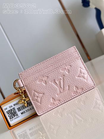 Bagsaaa Louis Vuitton M83562 LV Charms Card Holder Light Pink - 10.2 x 7.3 x 0.3 cm