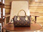 Bagsaaa Louis Vuitton M81085 Nano Speedy Bag Monogram - 16 x 10 x 7.5 cm - 1