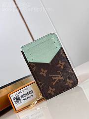 Bagsaaa Louis Vuitton M82939 Romy Card Holder Matcha Green - 12 x 8 x 0.8 cm - 1