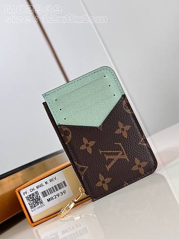 Bagsaaa Louis Vuitton M82939 Romy Card Holder Matcha Green - 12 x 8 x 0.8 cm