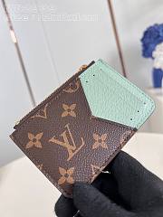 Bagsaaa Louis Vuitton M82939 Romy Card Holder Matcha Green - 12 x 8 x 0.8 cm - 2