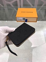 Bagsaaa Louis Vuitton M60574 Zippy Coin Purse Black - 11 x 8.5 x 2 cm - 5