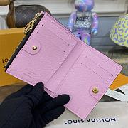 Bagsaaa Louis Vuitton M82383 Lisa Wallet Pink Inside - 9 x 11.5 x 1.5 cm - 2