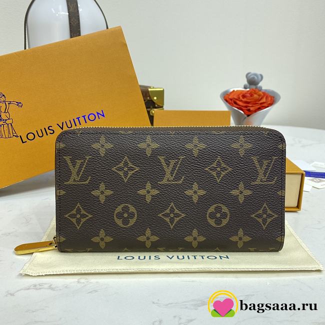 Bagsaaa Louis Vuitton M42616 Zippy Wallet Brown Inside - 19.5 x 10.5 x 2.5 cm - 1