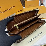 Bagsaaa Louis Vuitton M42616 Zippy Wallet Brown Inside - 19.5 x 10.5 x 2.5 cm - 5