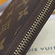 Bagsaaa Louis Vuitton M42616 Zippy Wallet Brown Inside - 19.5 x 10.5 x 2.5 cm - 4