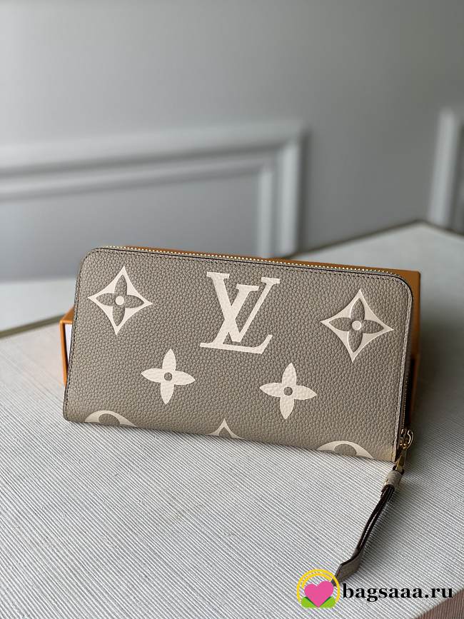 Bagsaaa Louis Vuitton M69794 Zippy Wallet Grey/Cream - 19.5 x 10.5 x 2.5 cm - 1