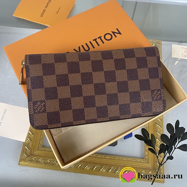 Bagsaaa Louis Vuitton N60046 Zippy Wallet Pink Inside - 19.5 x 10.5 x 2.5 cm - 1