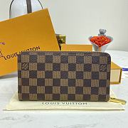 Bagsaaa Louis Vuitton N41661 Zippy Wallet Brown Inside - 19.5 x 10.5 x 2.5 cm - 1