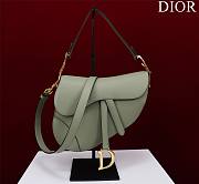 Bagsaaa Dior Saddle Bag with Strap Cedar Green Grained Calfskin - 25.5 x 20 x 6.5 cm - 1