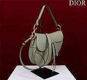 Bagsaaa Dior Saddle Bag with Strap Cedar Green Grained Calfskin - 25.5 x 20 x 6.5 cm - 3