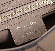 Bagsaaa Dior Saddle Bag with Strap Taupe Grained Calfskin - 25.5 x 20 x 6.5 cm - 3