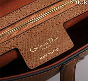 Bagsaaa Dior Saddle Bag with Strap Brown Grained Calfskin - 25.5 x 20 x 6.5 cm - 2