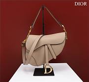 Bagsaaa Dior Saddle Bag with Strap Nude Grained Calfskin - 25.5 x 20 x 6.5 cm - 1