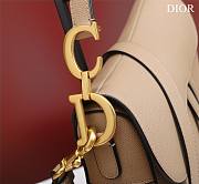 Bagsaaa Dior Saddle Bag with Strap Nude Grained Calfskin - 25.5 x 20 x 6.5 cm - 4