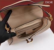 Bagsaaa Dior Saddle Bag with Strap Nude Grained Calfskin - 25.5 x 20 x 6.5 cm - 3