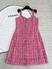 Bagsaaa Chanel Dress Pink Tweed P76664 - 1