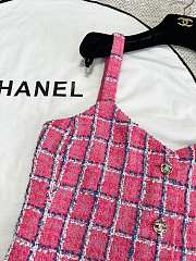 Bagsaaa Chanel Dress Pink Tweed P76664 - 5