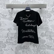 Bagsaaa Louis Vuitton Embroidered LV Club T-Shirt - 2