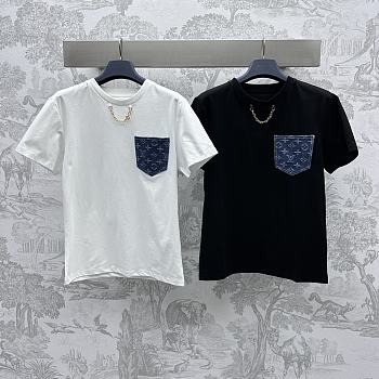 Bagsaaa Louis Vuitton Monogram Pocket T-Shirt