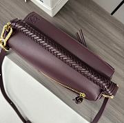 Bagsaaa Loewe Small Puzzle bag in mellow calfskin dark burgundy - 24*10.5*16 cm - 5