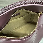 Bagsaaa Loewe Small Puzzle bag in mellow calfskin dark burgundy - 24*10.5*16 cm - 4