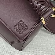 Bagsaaa Loewe Small Puzzle bag in mellow calfskin dark burgundy - 24*10.5*16 cm - 2