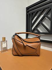 Bagsaaa Loewe Small Puzzle bag in classic calfskin brown - 24X16.5X10.5 cm - 1