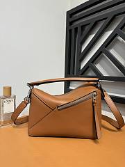 Bagsaaa Loewe Small Puzzle bag in classic calfskin brown - 24X16.5X10.5 cm - 4