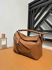 Bagsaaa Loewe Small Puzzle bag in classic calfskin brown - 24X16.5X10.5 cm - 3