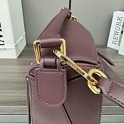 Bagsaaa Loewe Small Puzzle bag in classic calfskin burgundy - 24X16.5X10.5 cm - 5