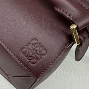 Bagsaaa Loewe Small Puzzle bag in classic calfskin burgundy - 24X16.5X10.5 cm - 3