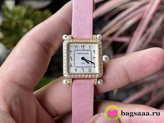 Bagsaaa Charles Oudin Pink Watch - 1