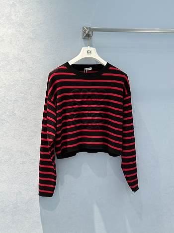 Bagsaaa Loewe Anagram Sweater Red & Black