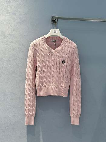 Bagsaaa Loewe Sweater in cotton pink