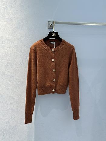 Bagsaaa Chanel Brown Cardigan