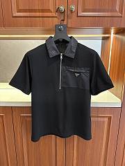 Bagsaaa Prada Black Polo With Zipper - 1