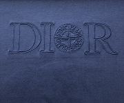 Bagsaaa Dior And Stone Island T-Shirt Oversized Fit Blue Cotton Jersey - 5