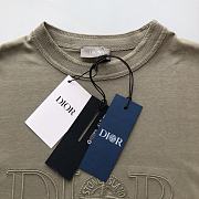 Bagsaaa Dior And Stone Island T-Shirt Oversized Fit Gray Cotton Jersey - 4