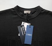 Bagsaaa Dior And Stone Island T-Shirt Oversized Fit Black Cotton Jersey - 3