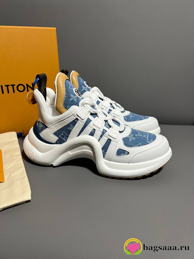 Bagsaaa LV Archlight Sneaker Blue Monogram - 1