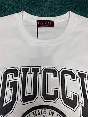 Bagsaaa Gucci Cotton Jersey Printed T-Shirt White - 5