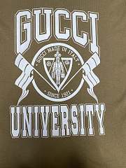 Bagsaaa Gucci Cotton Jersey Printed T-Shirt Beige - 3