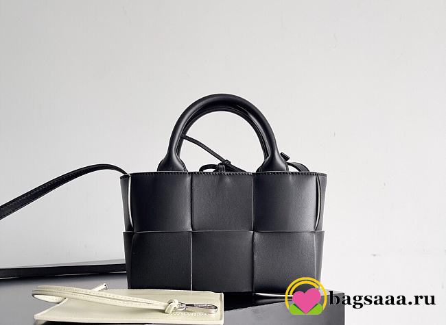 Bagsaaa Bottega Veneta Candy Arco Tote Bag Black - 20*7*13cm - 1