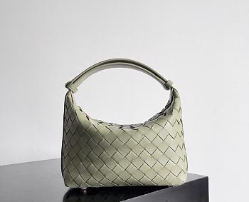 Bagsaaa Bottega Veneta Mini Wallace Green Travertine - 20x13x9.5 cm