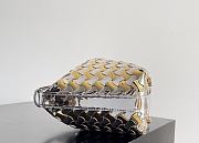 Bagsaaa Bottega Veneta Mini Hop Bag In Metallic - 20x13x9.5 cm - 4