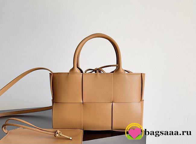 Bagsaaa Bottega Veneta Mini Arco Tote Brown - 25*16*8cm - 1