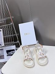 Bagsaaa Dior D-Club Sandal White Calfskin - 2