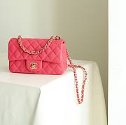 Bagsaaa Chanel Flap Bag Pink Caviar Gold Hardware - 20cm - 1